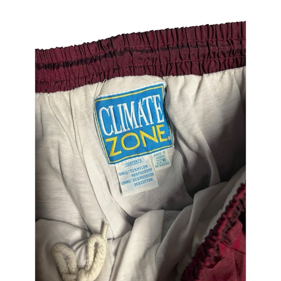 Vtg Climate Zone Track Suit Jacket And Pants Womens 22w Nylon 80s 90s Metallic - Picture 10 of 16